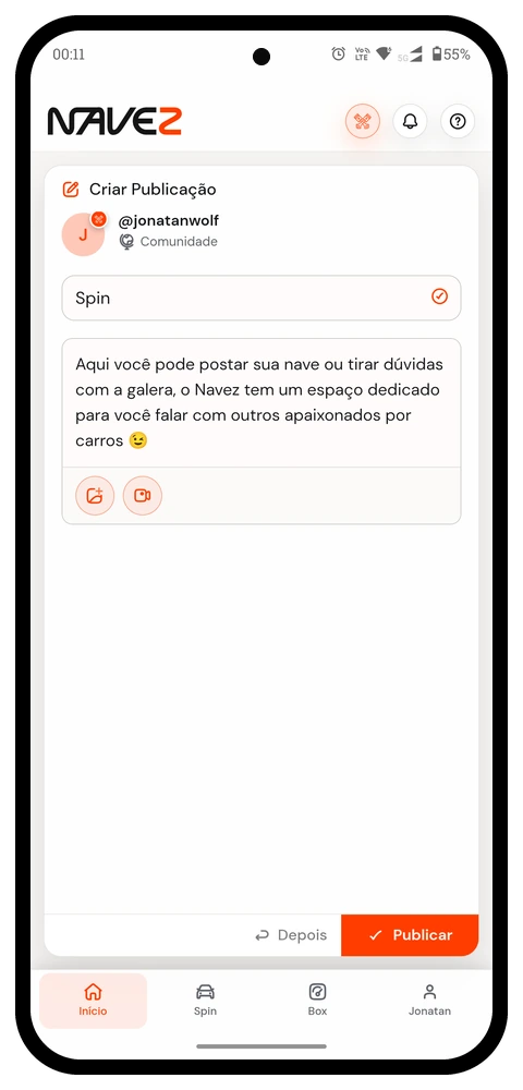 Criar nova postagem
